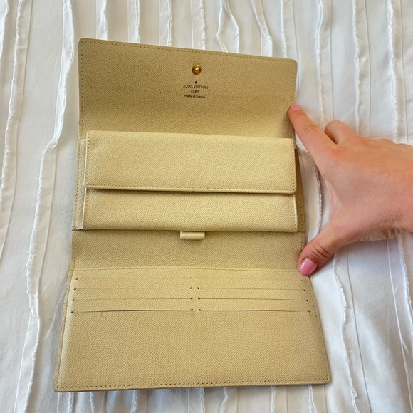 Louis Vuitton Large Tri Fold International Long Wallet Damier Azur Porte Tresor - Picture 5 of 7